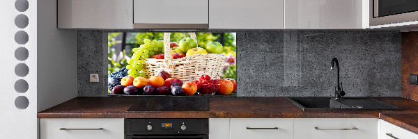 Spatscherm keuken Fruitmand