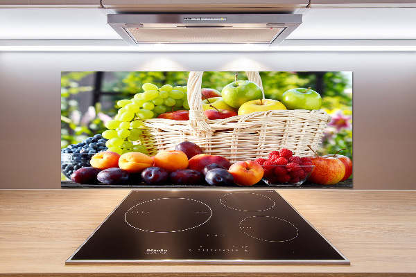 Spatscherm keuken Fruitmand