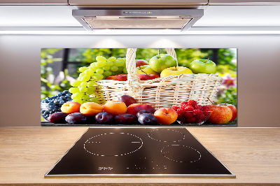 Spatscherm keuken Fruitmand