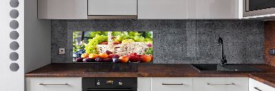 Spatscherm keuken Fruitmand