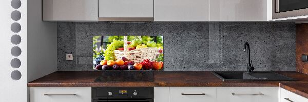 Spatscherm keuken Fruitmand