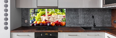 Spatscherm keuken Fruitmand