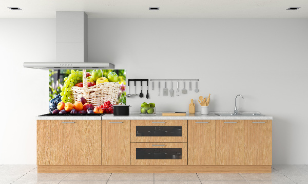 Spatscherm keuken Fruitmand