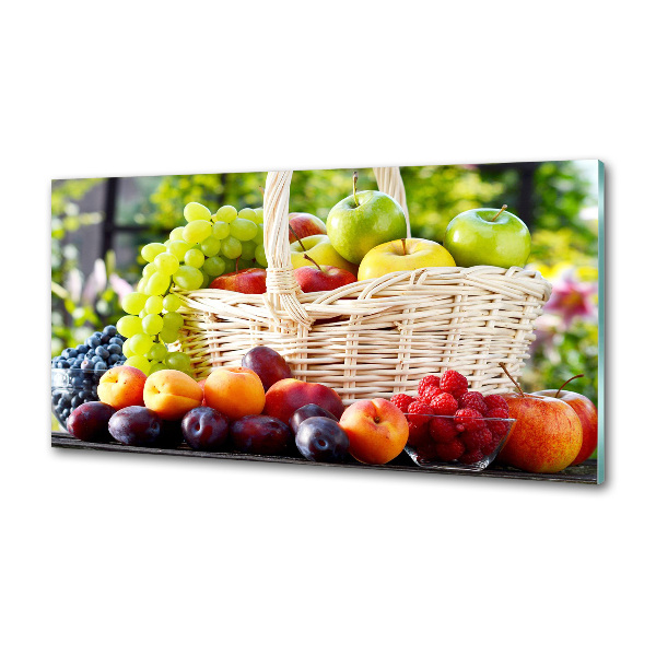 Spatscherm keuken Fruitmand