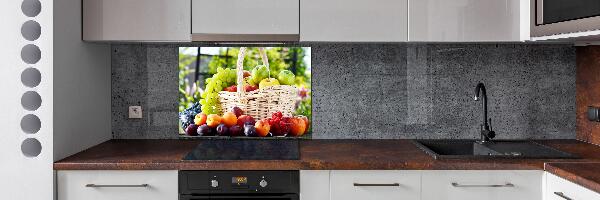 Spatscherm keuken Fruitmand