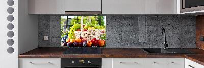 Spatscherm keuken Fruitmand