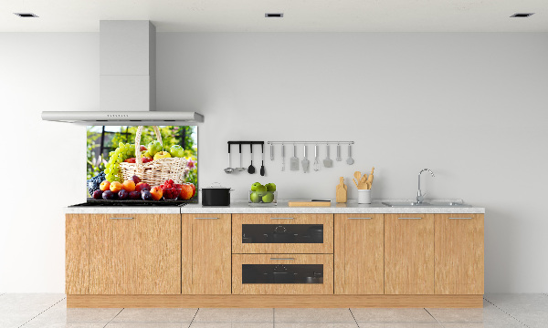 Spatscherm keuken Fruitmand
