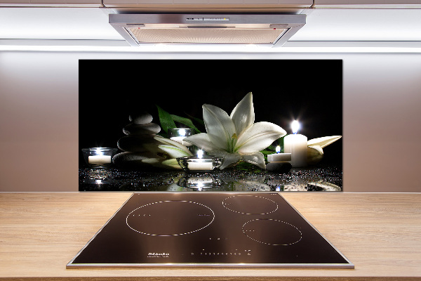 Keuken achterwand Witte lelie