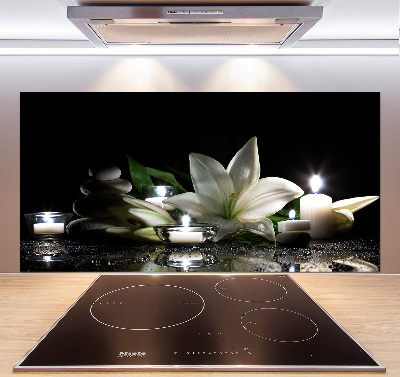 Keuken achterwand Witte lelie