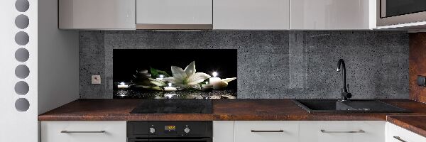Keuken achterwand Witte lelie