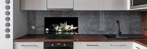 Keuken achterwand Witte lelie
