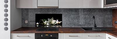 Keuken achterwand Witte lelie