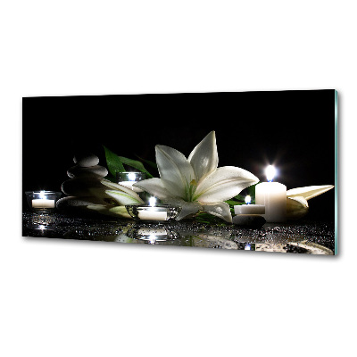 Keuken achterwand Witte lelie