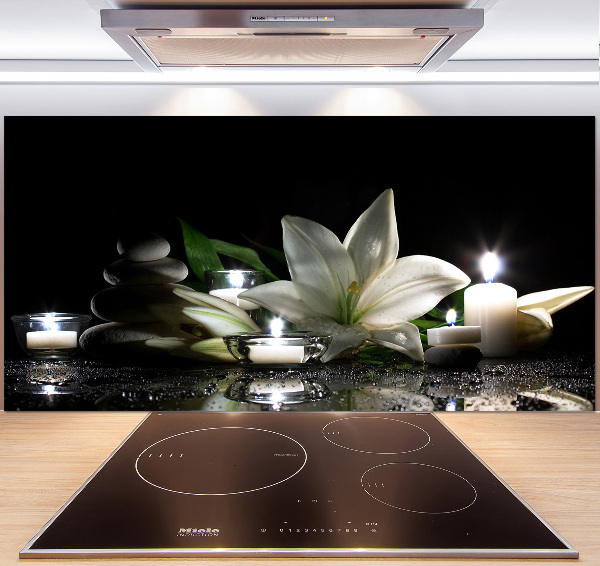 Keuken achterwand Witte lelie