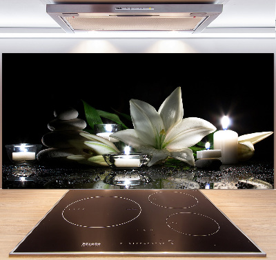 Keuken achterwand Witte lelie