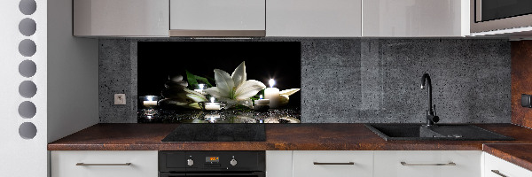 Keuken achterwand Witte lelie