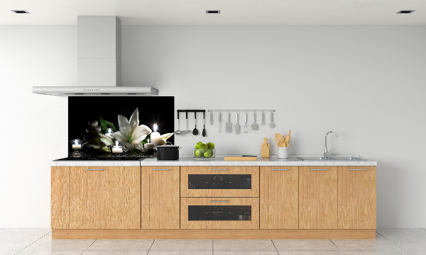 Keuken achterwand Witte lelie