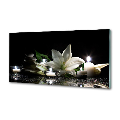 Keuken achterwand Witte lelie