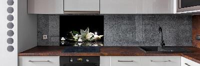 Keuken achterwand Witte lelie
