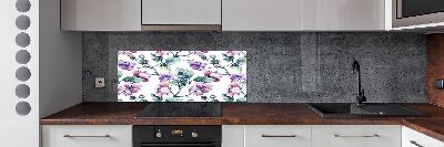 Spatplaat keuken Braambloemen