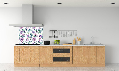 Spatplaat keuken Braambloemen