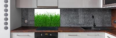 Achterwand keuken Gras