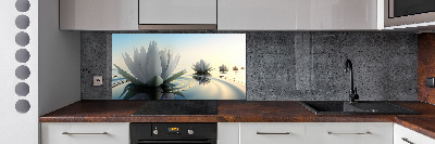 Panel dekor szkło Kwiat lotosu