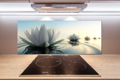 Panel dekor szkło Kwiat lotosu