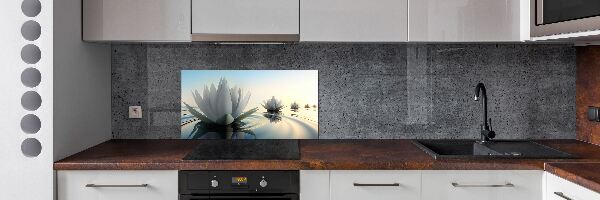 Spatscherm keuken Lotusbloem