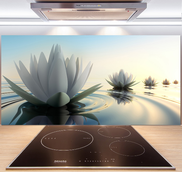 Panel dekor szkło Kwiat lotosu