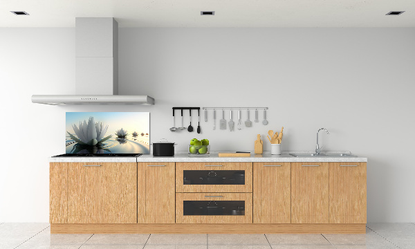 Spatscherm keuken Lotusbloem