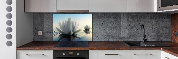 Spatscherm keuken Lotusbloem
