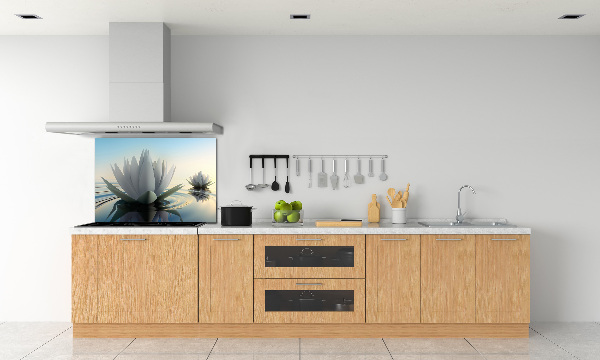 Spatscherm keuken Lotusbloem
