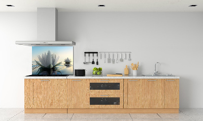Spatscherm keuken Lotusbloem