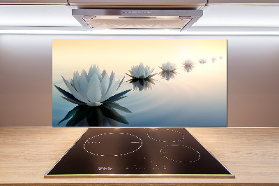 Spatplaat keuken Lotusbloemen