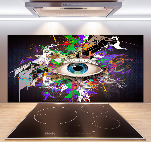 Spatplaat keuken Abstract oog