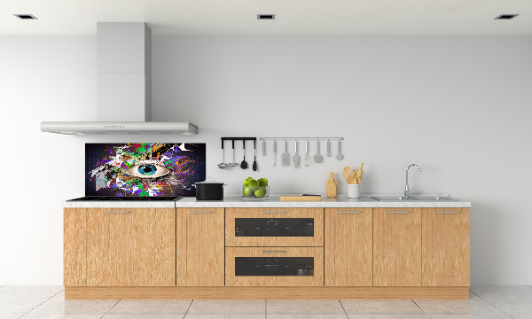 Spatplaat keuken Abstract oog