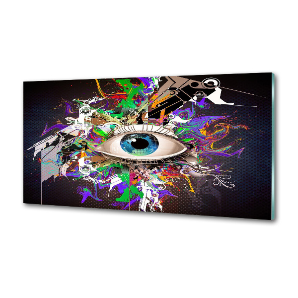 Spatplaat keuken Abstract oog