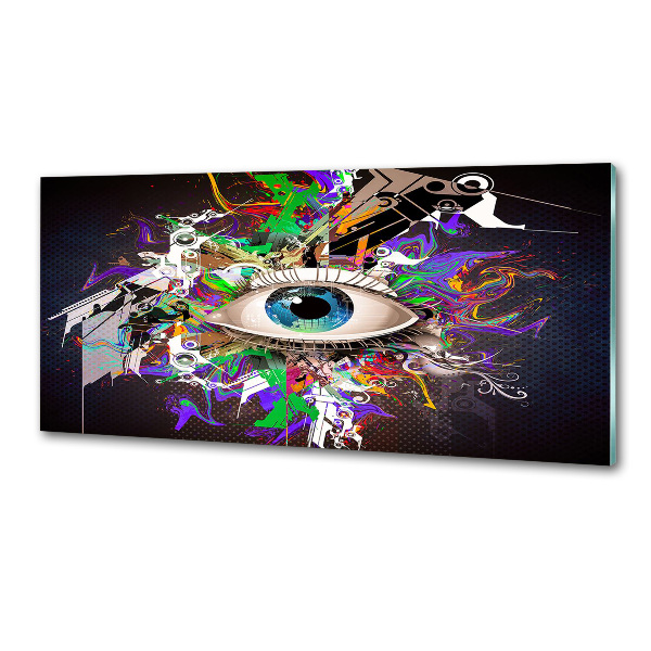 Spatplaat keuken Abstract oog