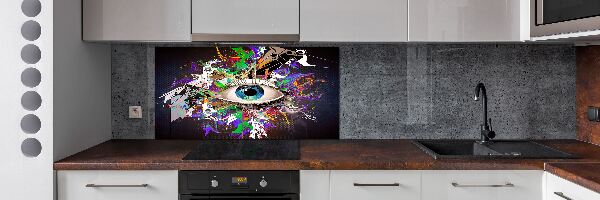 Spatplaat keuken Abstract oog