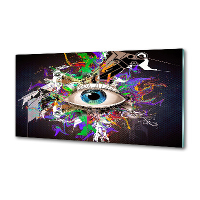 Spatplaat keuken Abstract oog