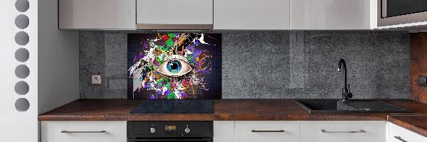 Spatplaat keuken Abstract oog