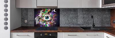 Spatplaat keuken Abstract oog