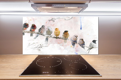 Panel do kuchni Ptaki na gałęzi