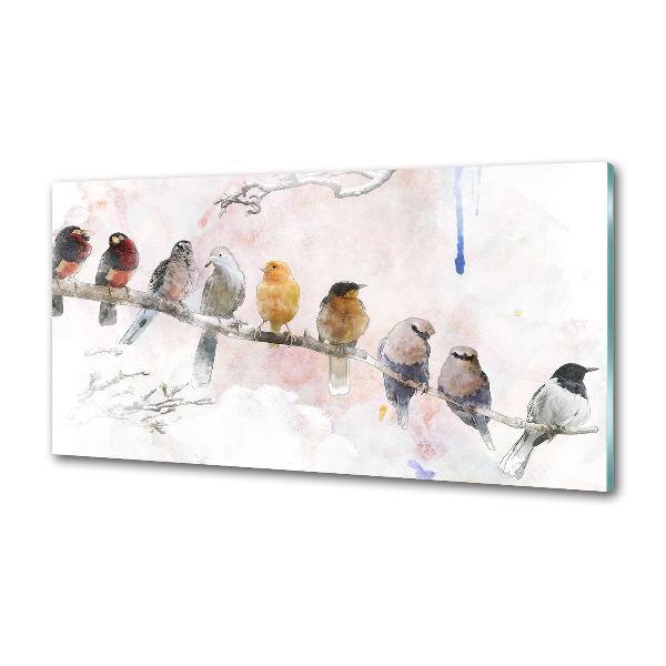 Panel do kuchni Ptaki na gałęzi