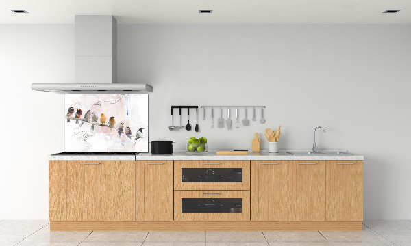 Panel do kuchni Ptaki na gałęzi