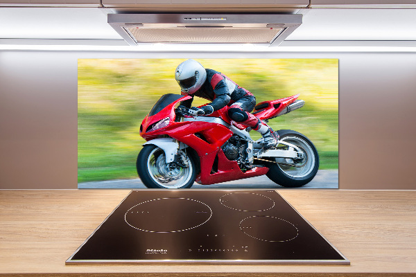 Spatscherm keuken Motorfiets