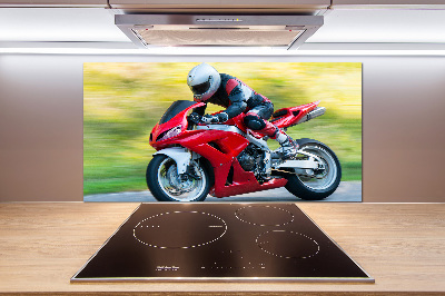 Spatscherm keuken Motorfiets