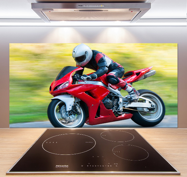 Spatscherm keuken Motorfiets