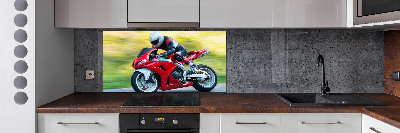 Spatscherm keuken Motorfiets
